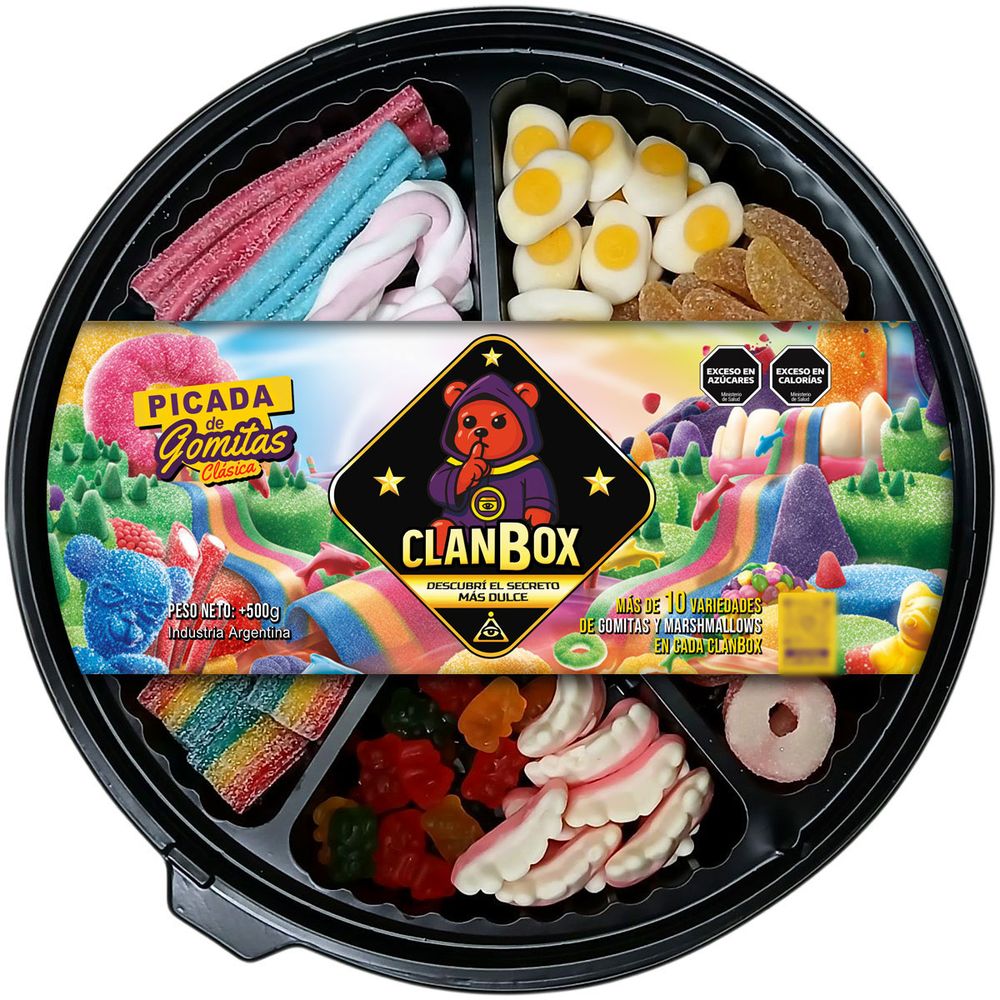 Picada de gomitas ClanBox